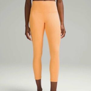lululemon Mango Dream Ribbed Align 25” Size 6 Barely Worn